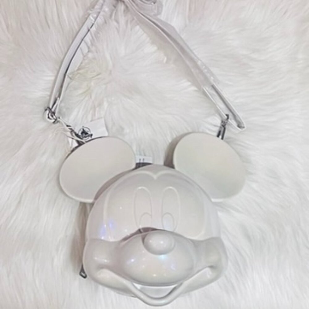 Disney Mickey Mouse Molded Loungefly Bag Purse – White
